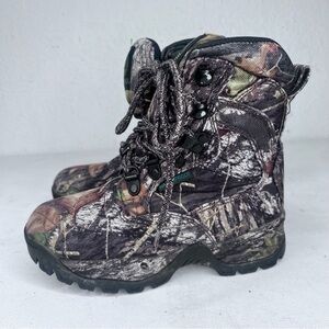 - Tamarack brown leaf print waterproof lace up boot